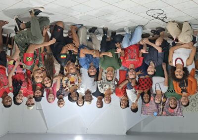 Caravana Cultura como Direito: diálogos culturais, rodas de conversa, troca de saberes, escuta ativa e intervenções artísticas.